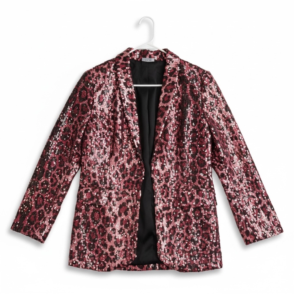 Dennis Basso Printed Sequin Fully Lined Cardigan Wine, Large
A462194 - Picture 5 of 7